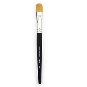 Makeup Brush - Acrylic Oval Tip For Eye Shadow